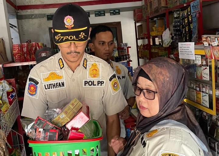Operasi Gabungan Satpol PP dan Bea Cukai di Bantul, Petugas Sita 9.632 Batang Rokok Ilegal - Tribunjogja.com