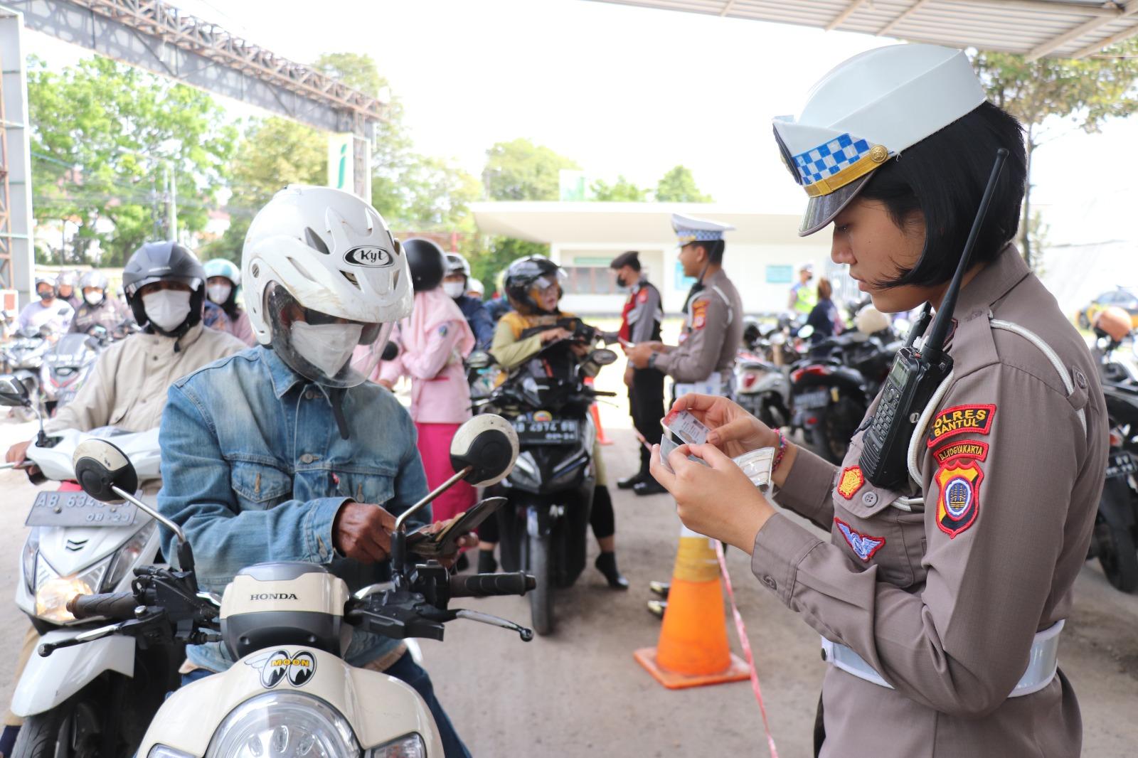 Pelanggaran Selama Operasi Keselamatan Progo 2023 di Bantul Didominasi Pengendara Roda Dua