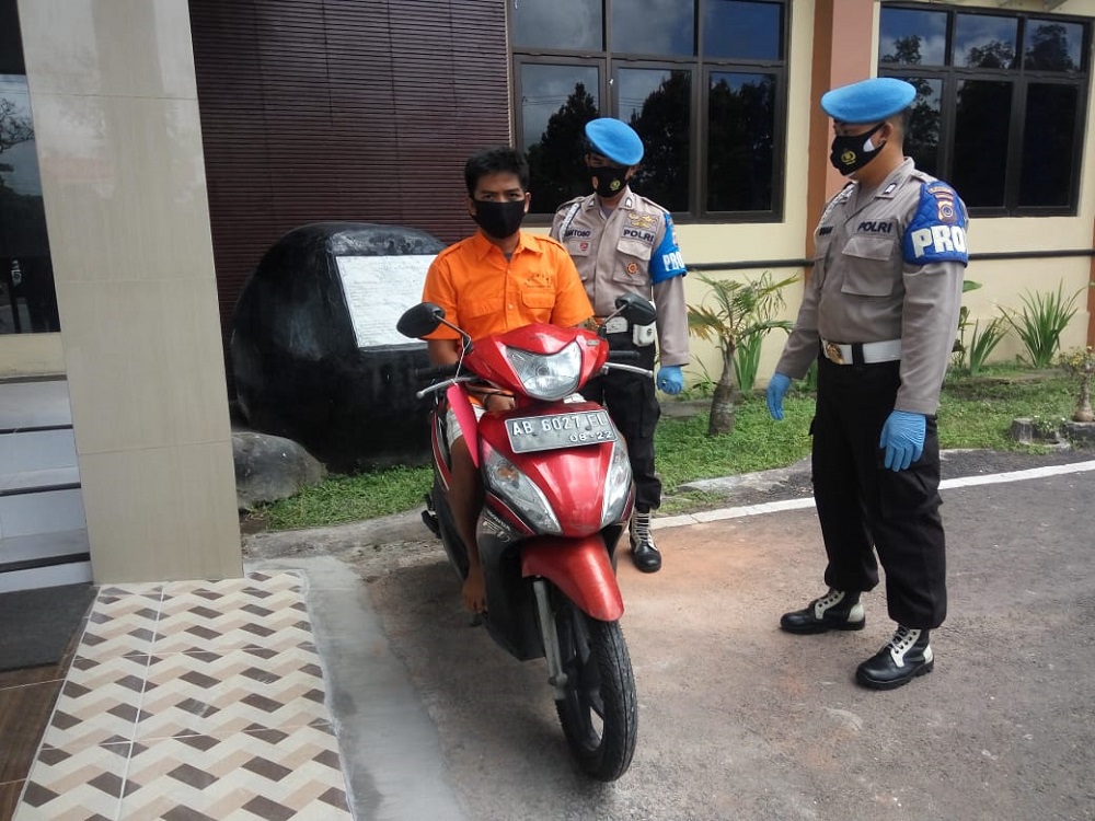 Bawa Kabur Motor Tetangga, Pria Bantarjo Diamankan Polres Kulon Progo