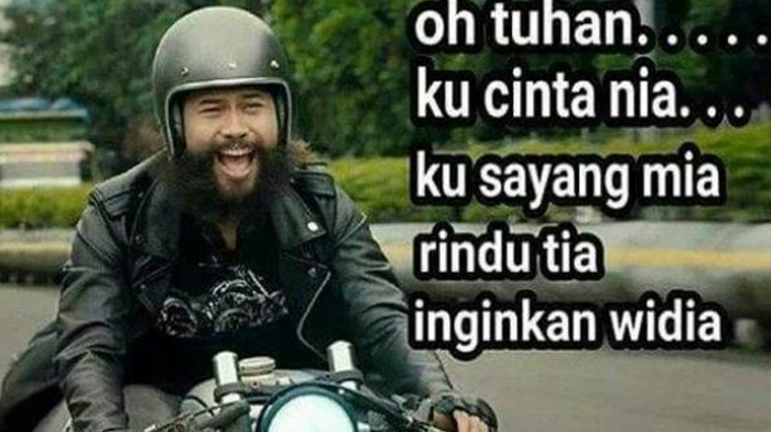 Bertebaran Meme Lucu Biker Berjenggot, Ternyata Begini Wajah Asli dan Sosoknya