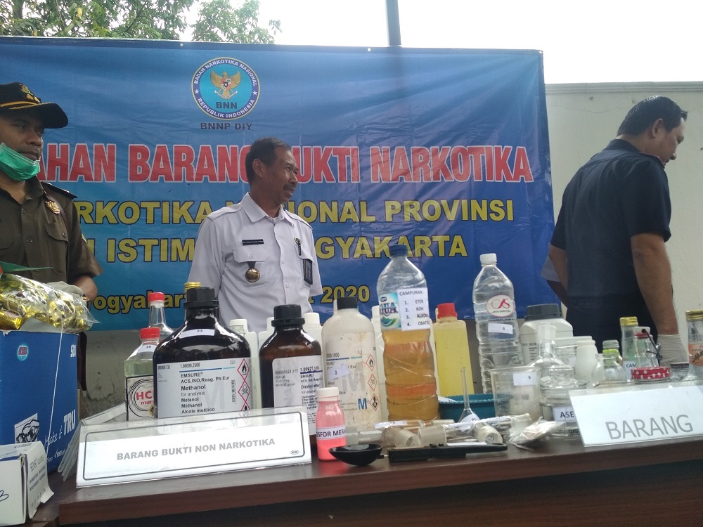 BNNP DIY Tangkap Residivis Curanmor yang Produksi Sabu