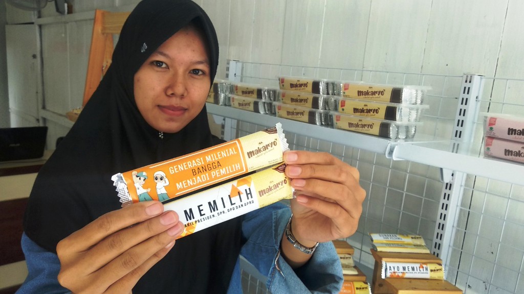 Melalui Cokelat Produksi Mahasiswa asal Wates Ini Suarakan Ajakan Memilih