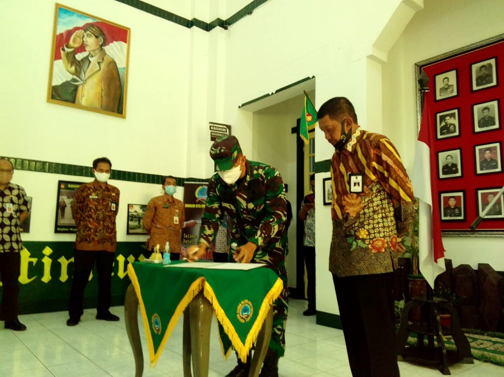 Dandim 0734/Yogyakarta Serahkan Hasil Kegiatan TMMD Sengkuyung Tahap I di Kelurahan Pandeyan