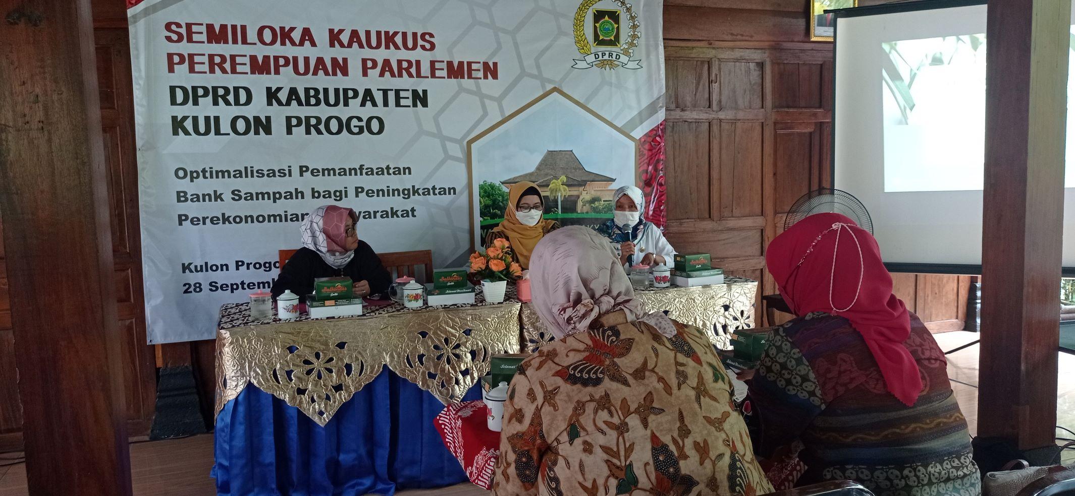 Kaukus Perempuan Parlemen DPRD Kulon Progo Optimalkan Pemanfaatan Bank Sampah Bernilai Ekonomi
