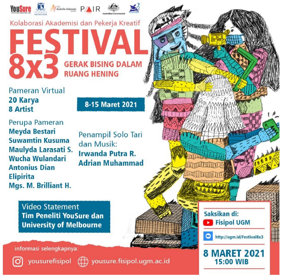 YouSure Fisipol UGM dan The University of Melbourne Berkolaborasi dalam Festival Seni Daring