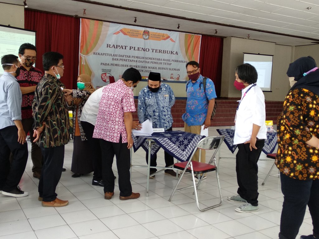 Sempat Diskorsing, KPU Sleman Tetapkan 792.925 DPT dalam Pilkada 2020