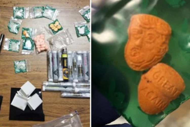 Jadi Strategi Pemasaran, Pengedar Narkoba Edarkan Ekstasi Berbentuk Wajah Donald Trump