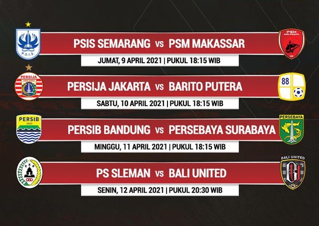 Jadwal Pertandingan Perempat Final Piala Menpora 2021, Mulai Jumat 9 April Besok Malam
