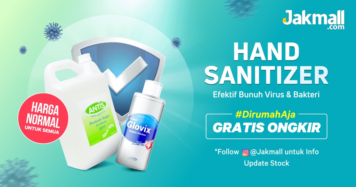 Antisipasi Virus Corona, Jakmall.com Sediakan Hand Sanitizer dengan Harga Normal