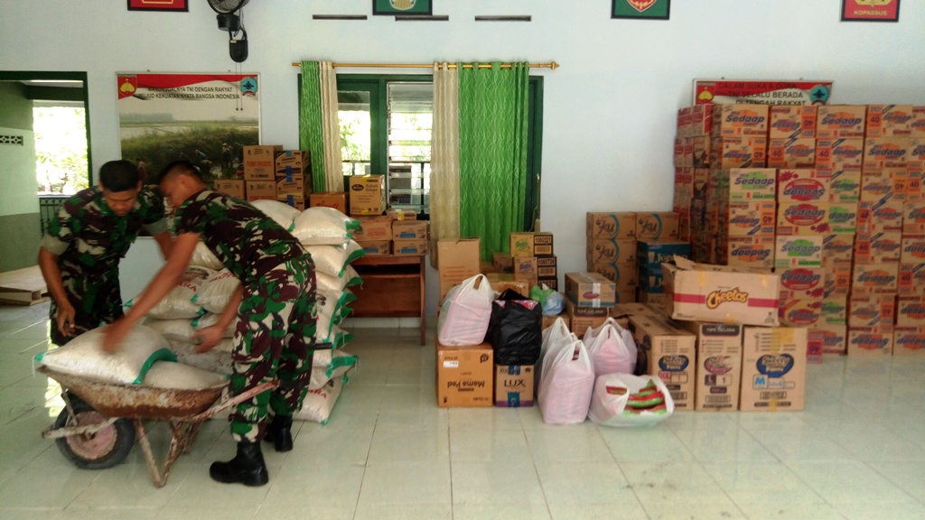 Kodim 0731/Kulonprogo Galang Donasi Kemanusiaan untuk Lombok