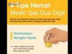 INFOGRAFIS - 4 Tips Hemat Meski Gaji Dua Digit
