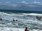 Sejumlah Perahu Nelayan di Pantai Depok Bantul Diterjang Gelombang Pasang