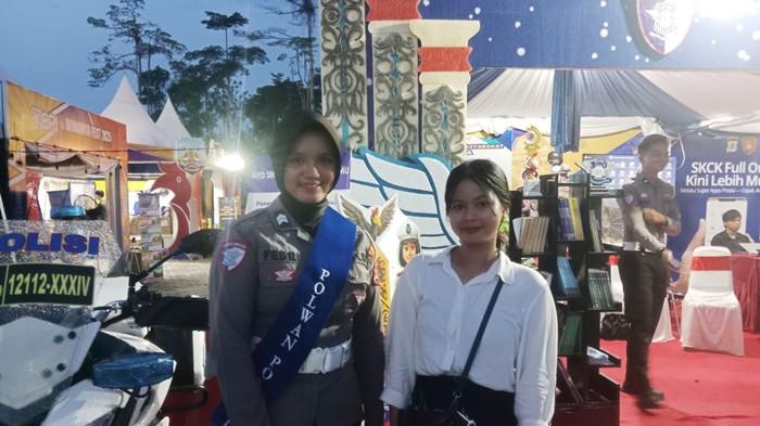 Briptu Febri (kiri) saat ditemui TribunKaltara.com