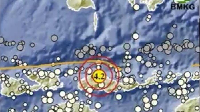 BMKG: Ruteng Manggarai NTT Gempa Bumi M 4.2, Cek Koordinat dan Pusat Gempa Terkini 2 Menit yang Lalu