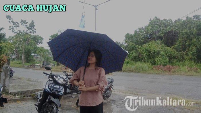 DIGUYUR HUJAN - Tampak wilayah Bulungan, Kaltara, yang tengah diguyur hujan ringan pagi ini, Kamis (5/2/2026). Berikut update prakiraan cuaca di Provinsi Kalimantan Utara atau Kaltara hari ini via BMKG, terdapat potensi hujan pada lima daerah, termasuk Bulungan. (TribunKaltara.com/Donieber-Magang)