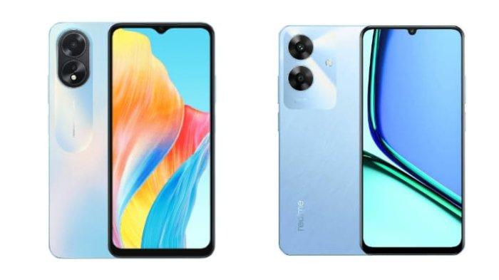 Harga HP Murah Dibanderol Rp 1 Jutaan, Duel Spesifikasi Oppo A18 vs Realme Note 60, Pilih Mana?