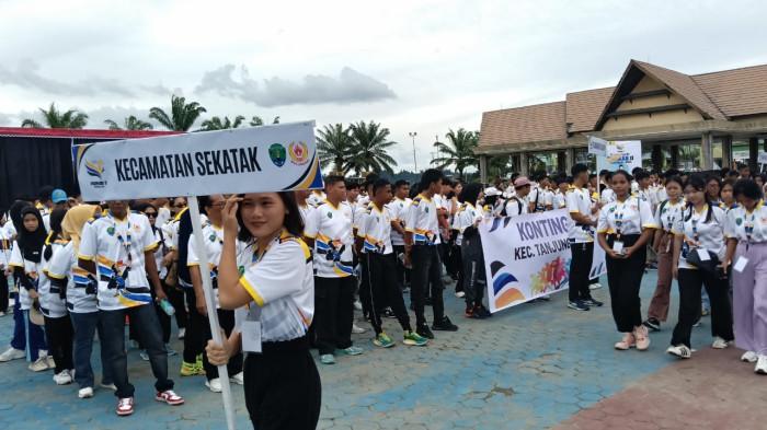 PORKAB BULUNGAN - Pembukaan Porkab II Bulungan di Lapangan Agatish Tanjung Selor, Minggu (05/10/2025). (tribunkaltara.com)