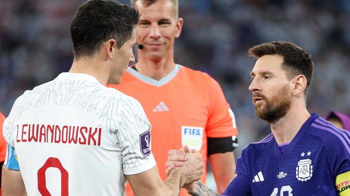 Heboh Aksi Bisik-bisik Antara Messi dan Lewandowski di Piala Dunia 2022, Terungkap Isi Dialognya