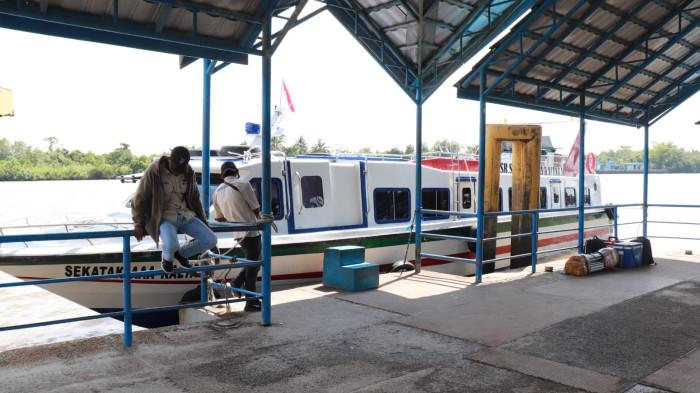 JADWAL SPEEDBOAT – Suasana di Pelabuhan Kayan II Tanjung Selor, pada Kamis (26/3/2026). Puluhan armada speedboat reguler tersedia di Pelabuhan Kayan II Tanjung Selor, untuk bertolak menuju Tarakan. (TribunKaltara.com / Desi Kartika Ayu Nuryana)