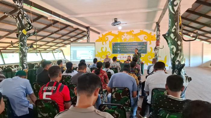 Satgas TMMD ke-126 Kodim 0914 Tana Tidung Sosialisasi Program Pemerintah di Desa Limbu Sedulun