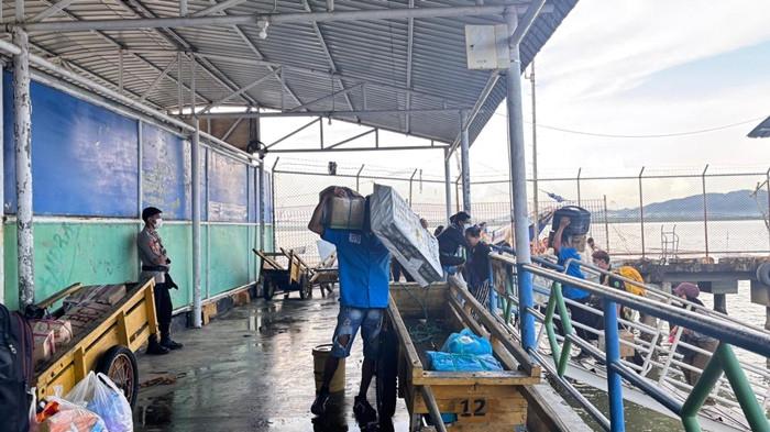 Tampak suasana di Pelabuhan Tunon Taka Nunukan
