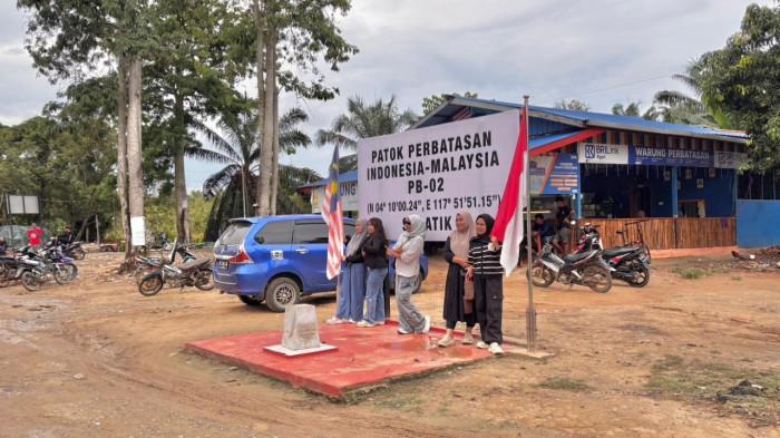 WNA Malaysia foto di patok perbatasan Nunukan 11062026