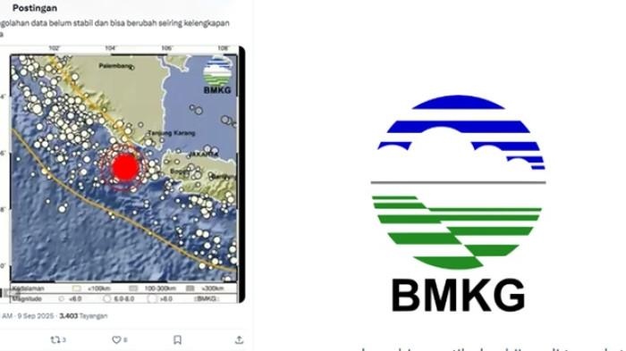 Gempa Hari Ini Hantam Tanggamus Lampung, Lihat juga Pusat Gempa Terkini dari BMKG