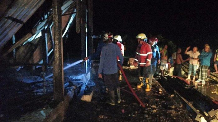 Malam Kedua Usai Lebaran Idul Fitri 2022, Kontrakan di Desa Belayan Malinau Utara Hangus Terbakar