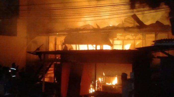 Rumah Dua Lantai dan Sebuah Warung di Nunukan Ludes Terbakar, Diduga Akibat Bocah Bermain Api