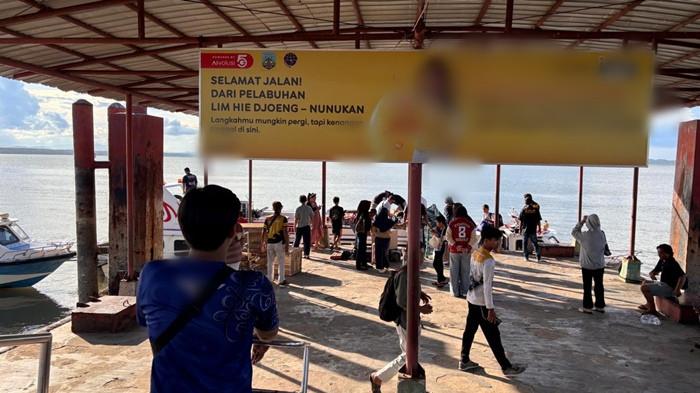 suasana di Pelabuhan Liem Hie Djung Nunukan, pada Sabtu 30 Mei 2026