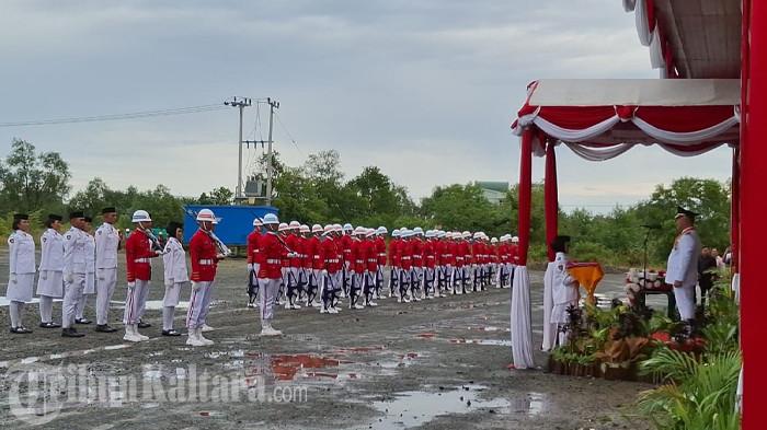 upacara HUT RI ke-80 di Tarakan berlumpur 170825_3