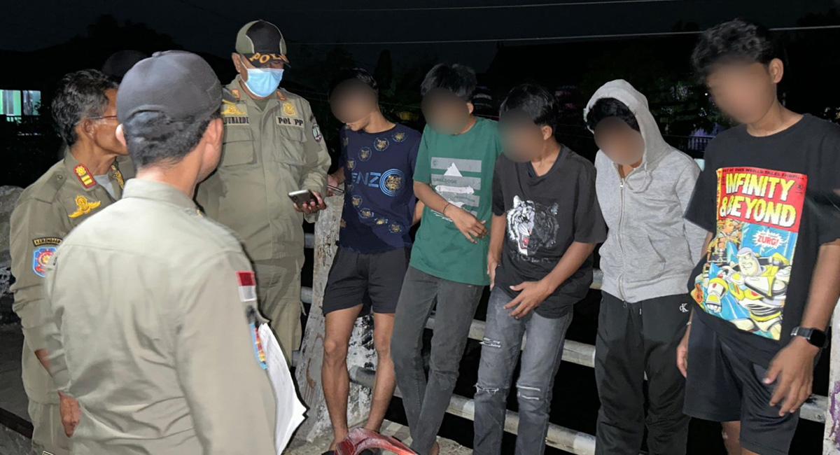 Tak Patuhi Jam Malam, Satpol PP Nunukan Tertibkan 55 Pelajar