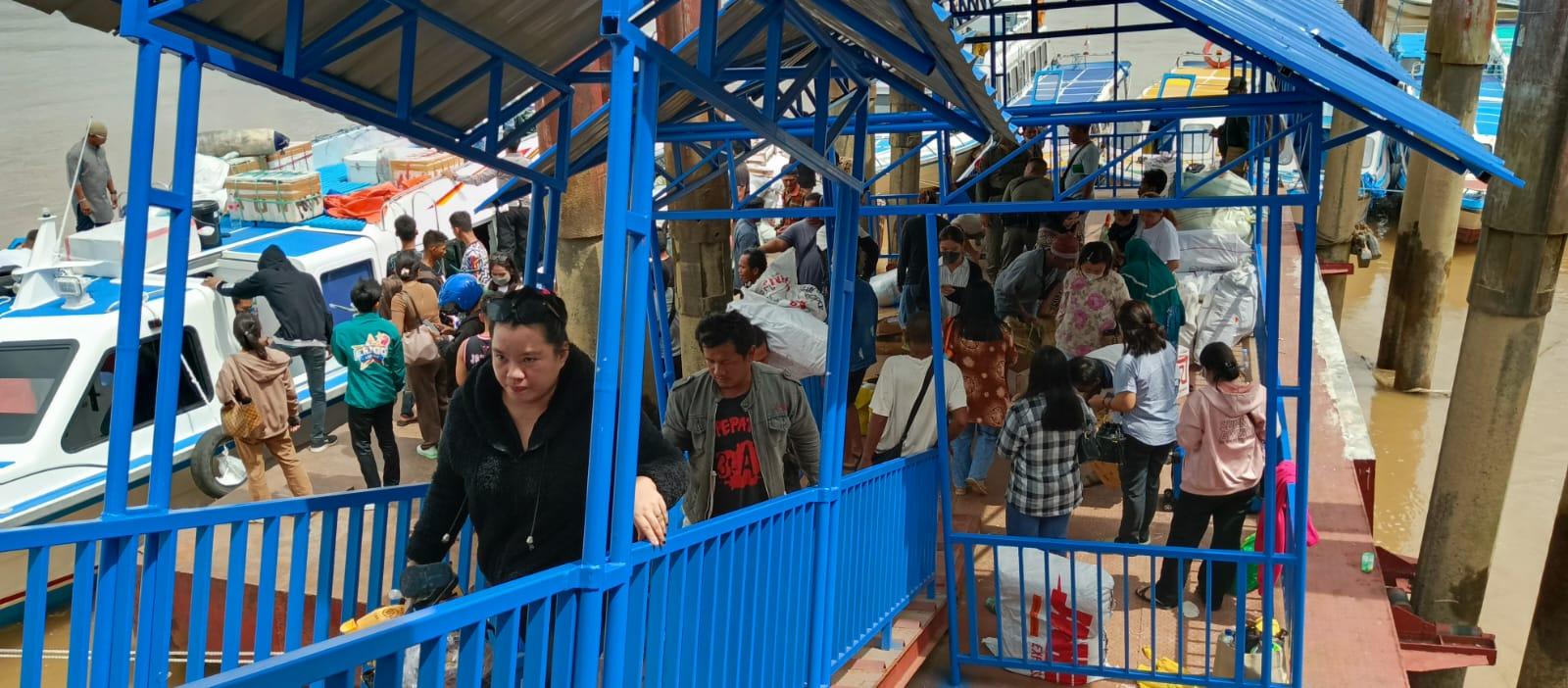 Sepekan Jelang Natal di Malinau, Pergerakan Penumpang di Pelabuhan Didominasi Keberangkatan