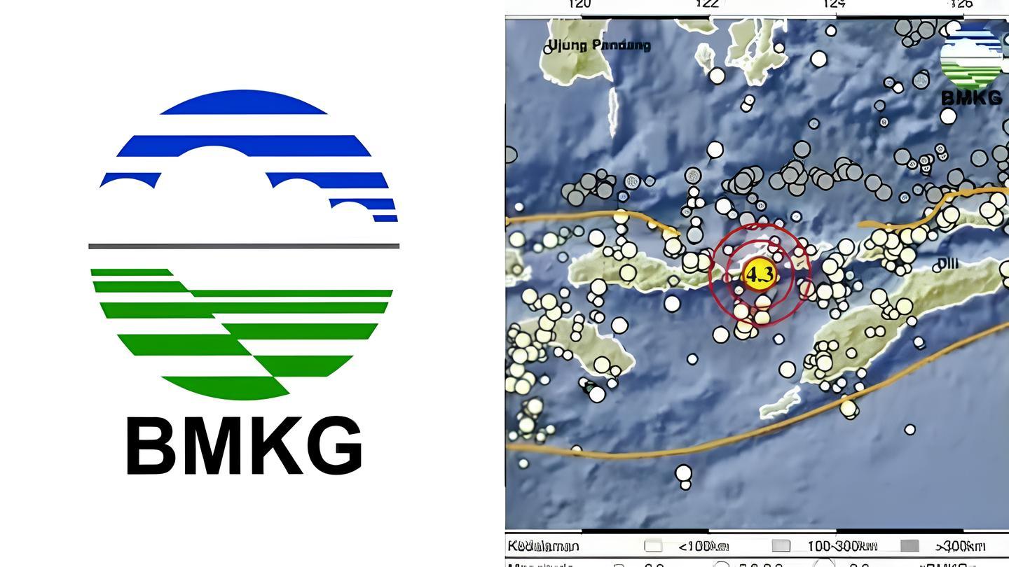 Gempa Terkini Magnitudo 4.3 Guncang Larantuka NTT, Cek Pusat Gempa Terkini dan Kedalaman dari BMKG
