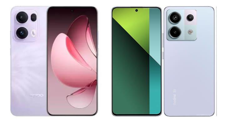 Adu Spesifikasi dan Harga HP Oppo Reno 13F 5G vs Xiaomi Redmi Note 13 Pro 5G, Lebih Worth It Mana?