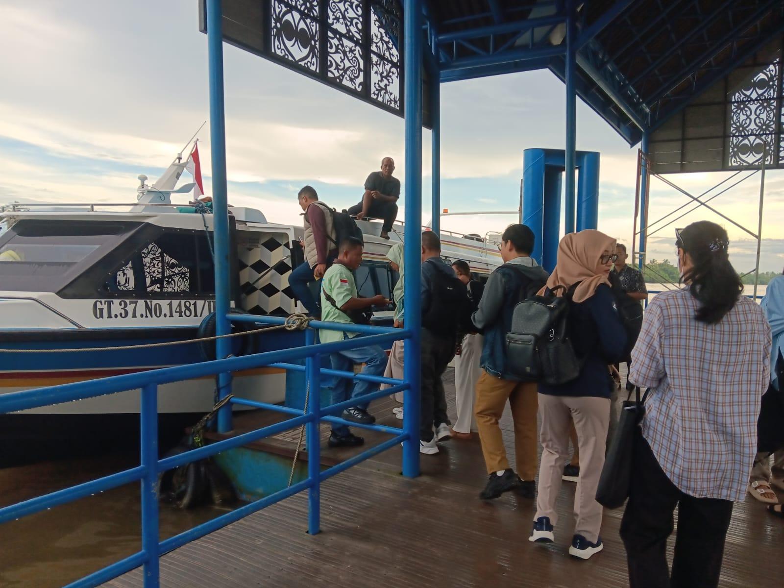 Belasan Speedboat Reguler Berlayar dari Pelabuhan Kayan II Tanjung Selor Menuju Tarakan Hari Ini