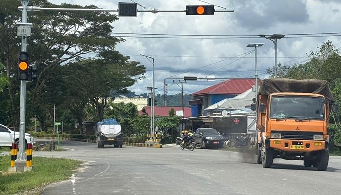 Lalu Lintas Padat Akhir Tahun 2025, Dishub Malinau Tambah Satu Trafik Light di Jalur Rawan Laka