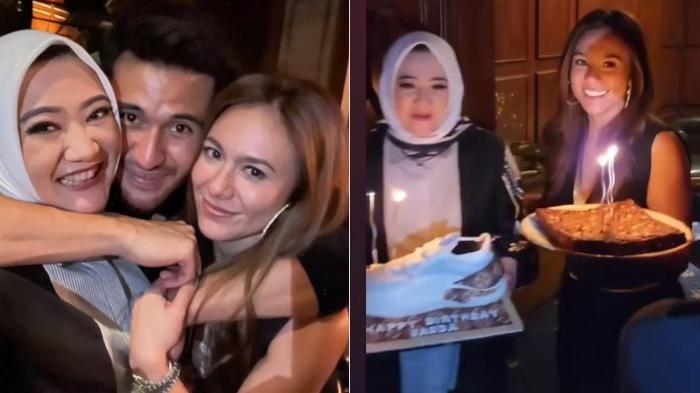 Tampil Mesra di Acara Ulang Tahun Sang Pebasket, Wulan Guritno dan Sabda Ahessa Resmi Pacaran?