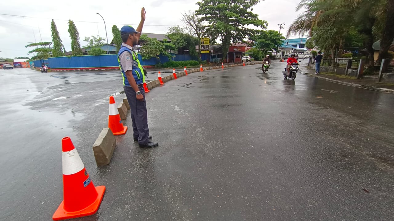 Jalan Satu Arah di Stadion Datu Adil Diterapkan Mulai Hari Ini, Pengendara Jangan Salah Jalur