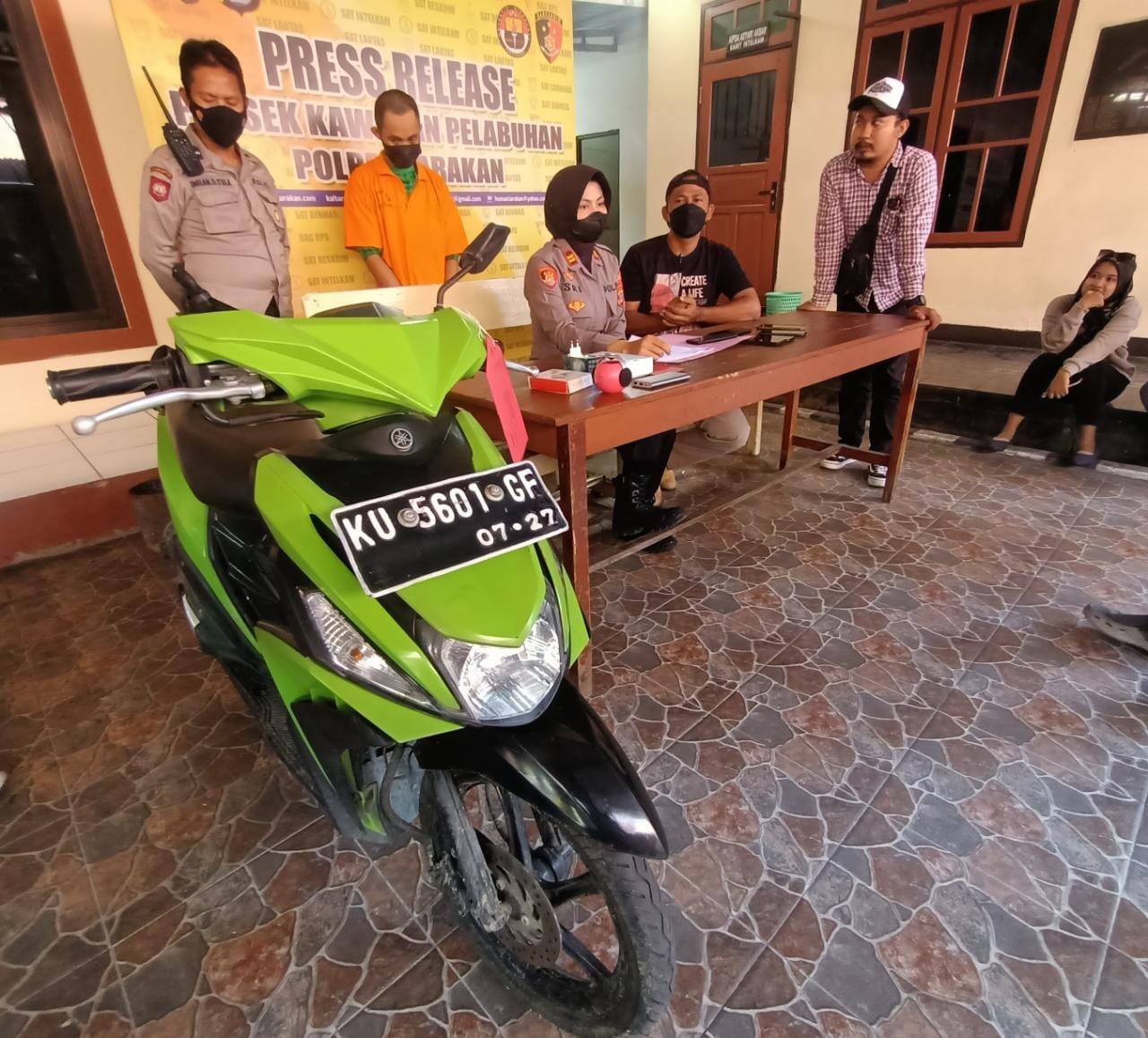 Tak Puas Curi Asesoris Handphone, Pria Ini Gasak Motor, Plat Nomor dan Warna Diganti Pelaku