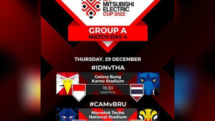 Live RCTI! Prediksi Bola Timnas Indonesia vs Thailand, Head to Head, PSSI Janji Bonus