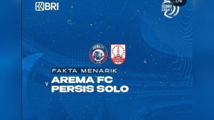 Live Indosiar! Hasil Arema vs Persis Solo Cek Link Streaming Live Score via HP dan Laptop di Sini