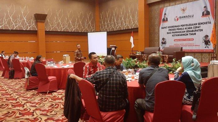 Cegah Kecurangan Pemilu 2024, Bawaslu Kotim Lakukan Bimtek bagi Panwascam