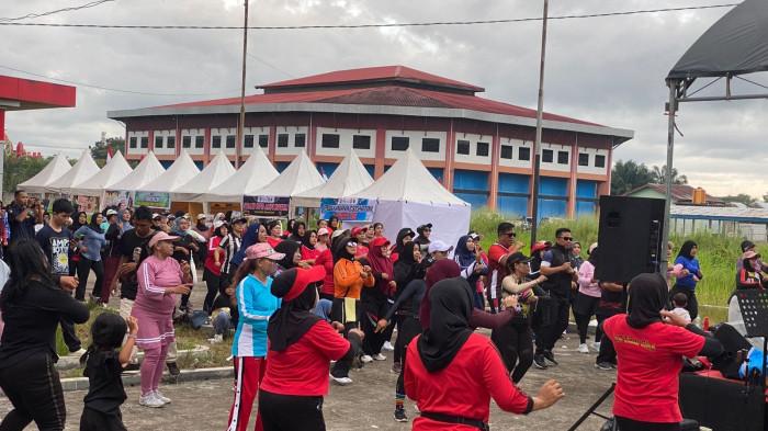 DPD AMPI Kotim Hidupkan Gedung Expo Sampit Lewat Bazar UMKM dan Senam Kebugaran