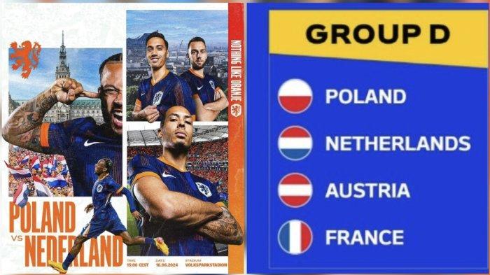 Link Gratis RCTI Live Streaming TV Online Polandia vs Belanda di Euro 2024 Hari ini Pukul 20.00 WIB