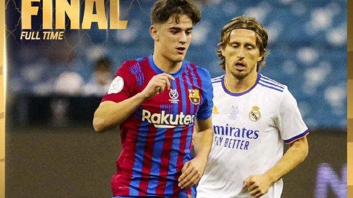 Hasil Real Madrid vs Barcelona, Cek di Live Streaming RCTI dan Live Score Final Piala Super Spanyol