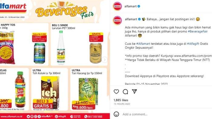 Berakhir Hari Ini! Cek Promo Alfamart Beverages Fair 15 November 2023, Raih Diskon Buy 2 Get 1 Free