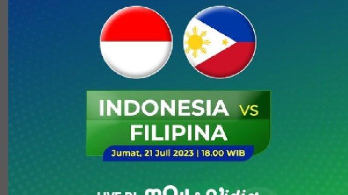 LINK Moji TV Timnas Voli Indonesia vs Filipina Live Streaming SEA V League 2023