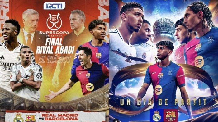 LINK Nonton RCTI Live Streaming Bola Real Madrid vs Barcelona, Starting XI Cek Link Live Score