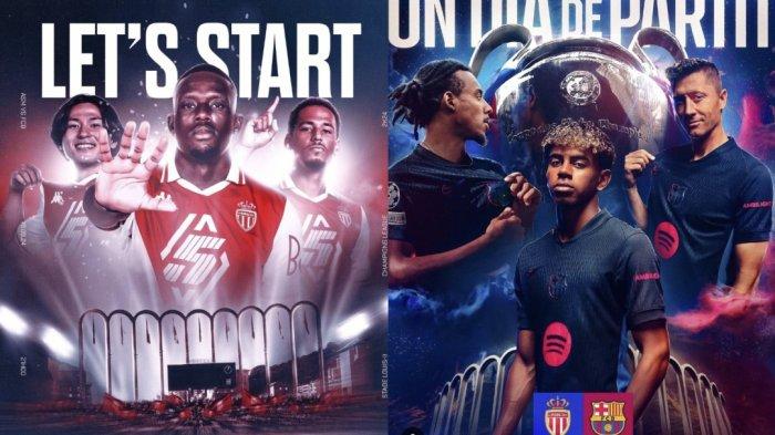 Link Live Streaming Monaco vs Barcelona Siaran Liga Champion, Live SCTV Cara Nonton TV Online Vidio